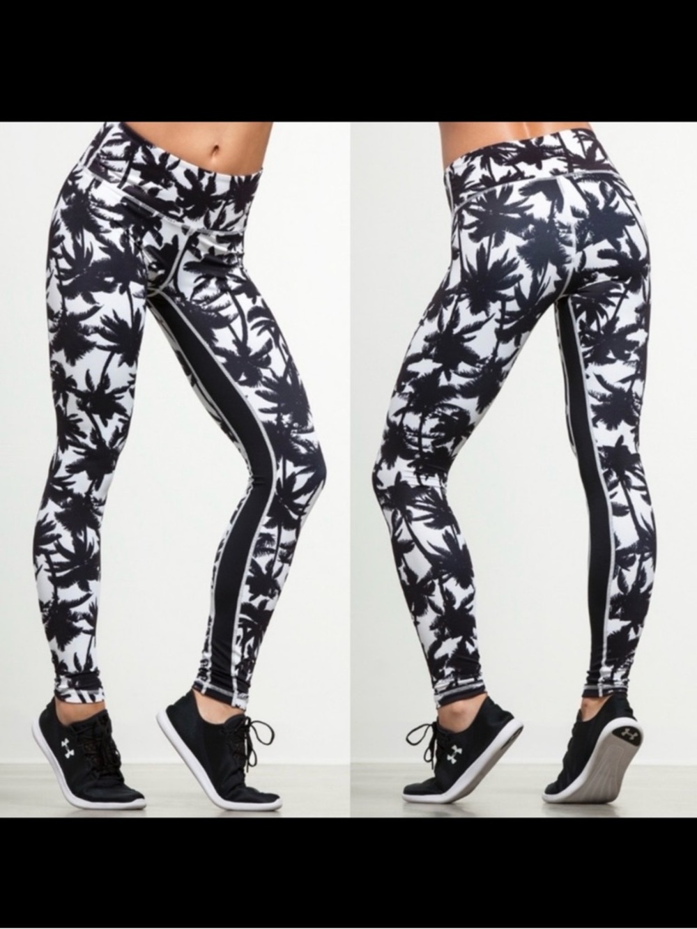Carbon38 L’urv Palm Paradise Tropical Aloha Hawaiian High Rise Leggings